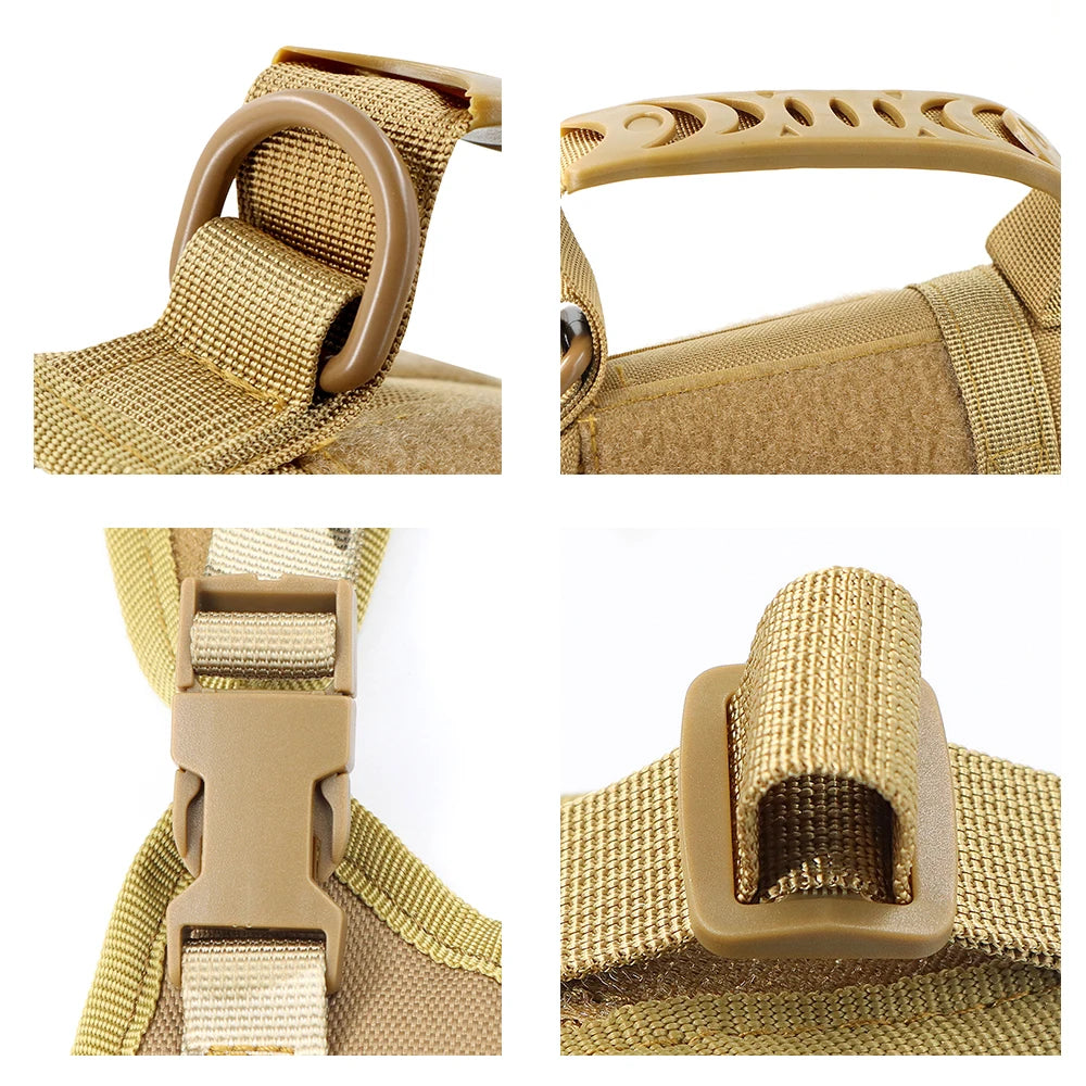 Tactical cat harness for outdoor walking of kittens and puppies, used for walking to prevent escape, soft , easy to wear