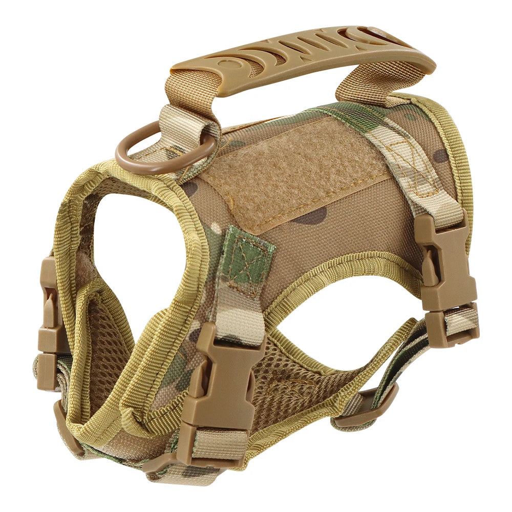 Tactical cat harness for outdoor walking of kittens and puppies, used for walking to prevent escape, soft , easy to wear