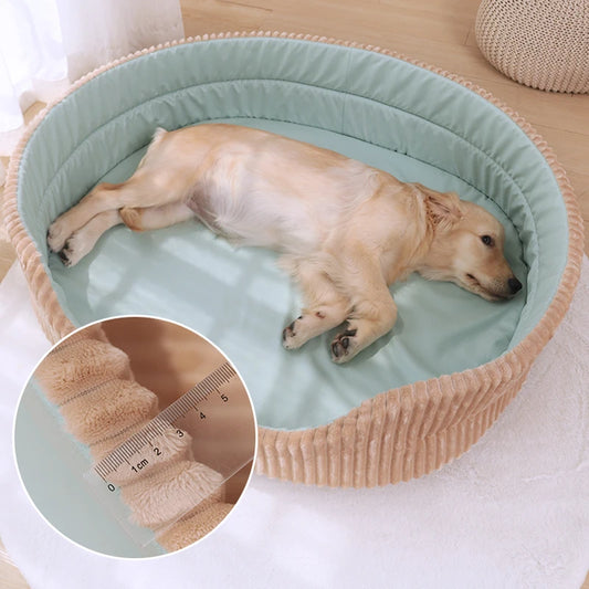 Dog Bed Medium Big Dogs House Soft Kennel Cat Warm Cushion Mat