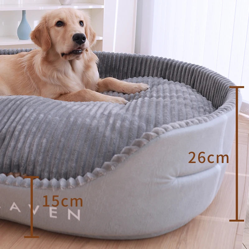 Dog Bed Medium Big Dogs House Soft Kennel Cat Warm Cushion Mat