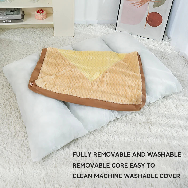 Dog Winter Warm Sleeping Mat Full Removable Washable Large Dog Golden Retriever Dog Sofa