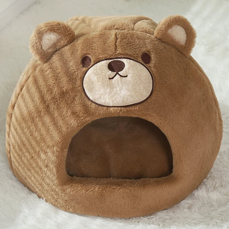 Cats House Dogs Bed Indoor Sleeping Bed Soft Cat Cave Winter Warm Kitten Nest