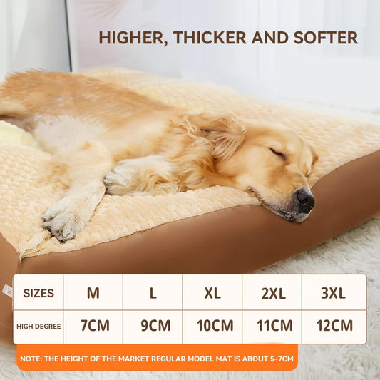 Dog Winter Warm Sleeping Mat Full Removable Washable Large Dog Golden Retriever Dog Sofa