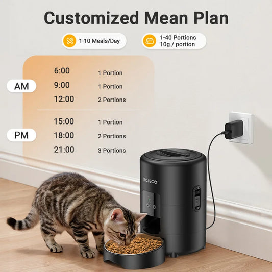 Automaticr Wi-Fi App Remote Control Pet Feeder 2L Smart Cat Food and dogs