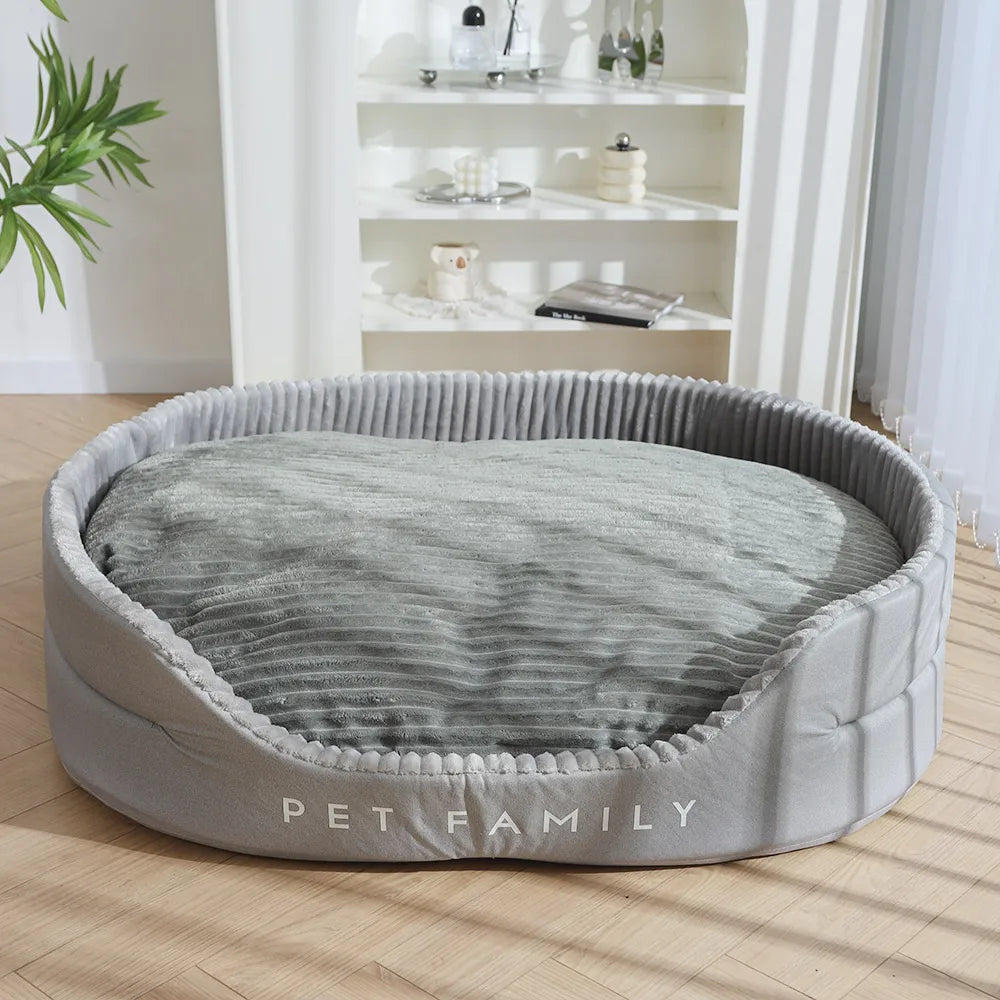 Dog Bed Medium Big Dogs House Soft Kennel Cat Warm Cushion Mat