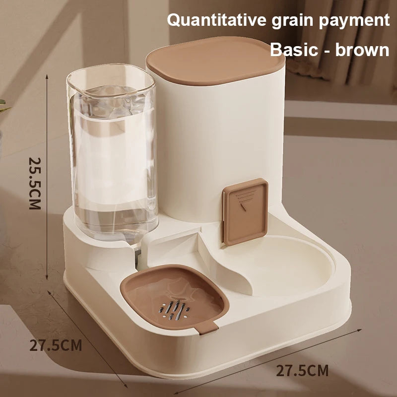 Cat Automatic Feeder Drinking Water  Dry Wet Separation Food Container Pet Supplies