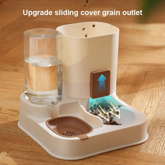 Cat Automatic Feeder Drinking Water  Dry Wet Separation Food Container Pet Supplies