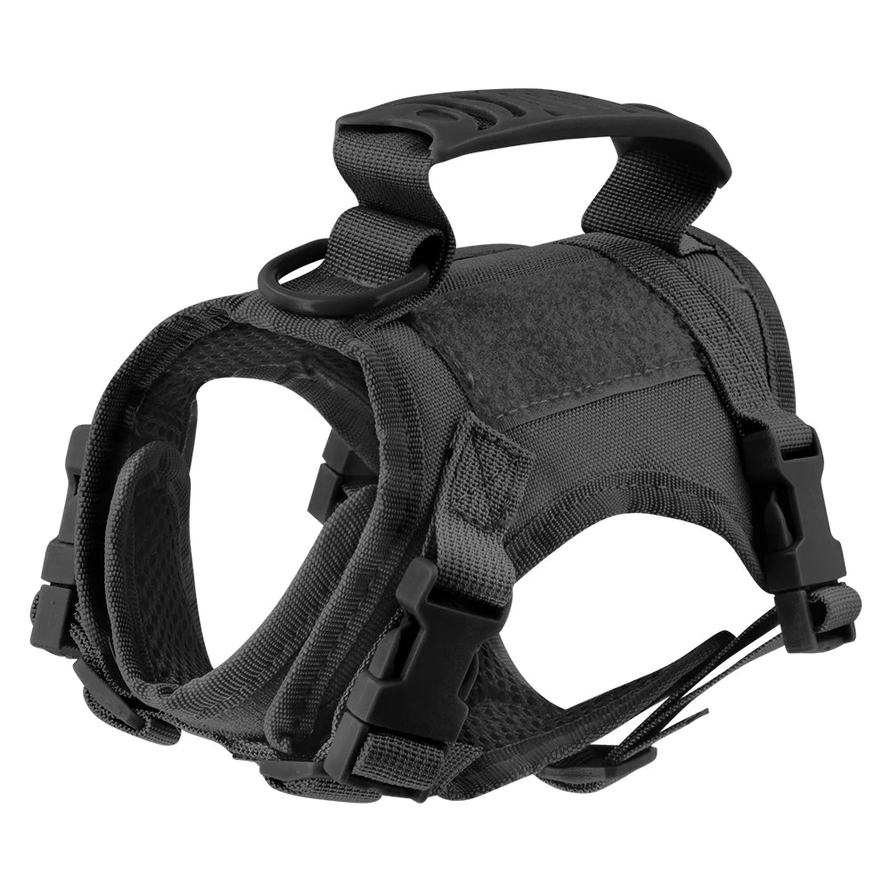 Tactical cat harness for outdoor walking of kittens and puppies, used for walking to prevent escape, soft , easy to wear