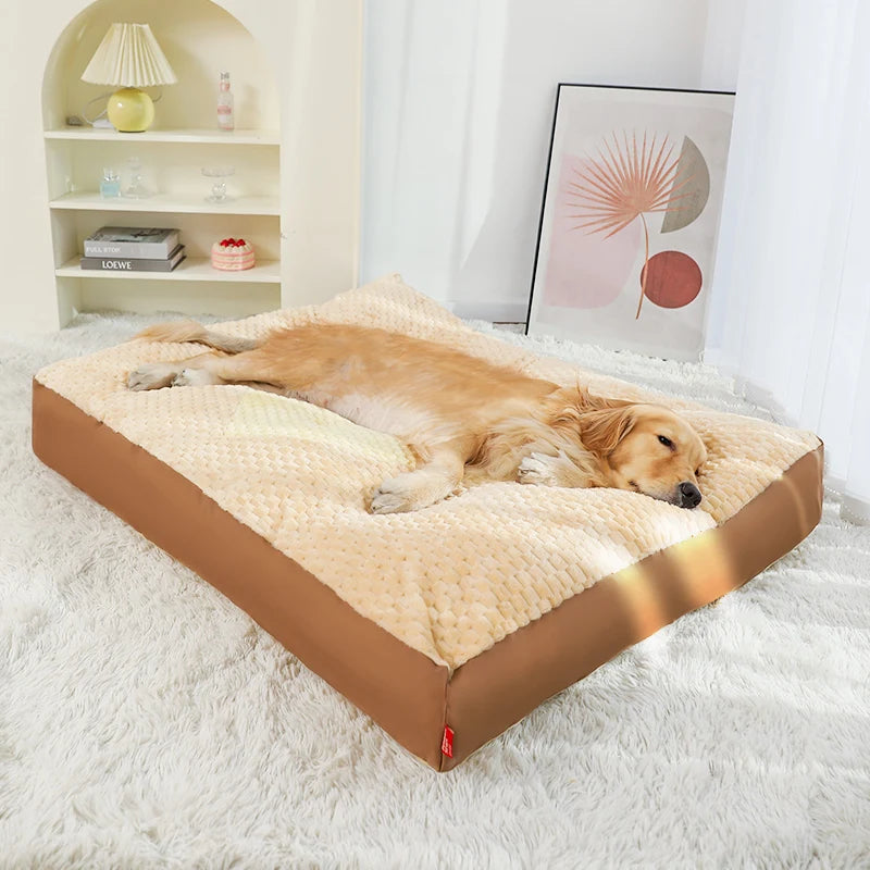 Dog  Winter Warm Sleeping Mat Full Removable Washable Large Dog Golden Retriever Dog Sofa