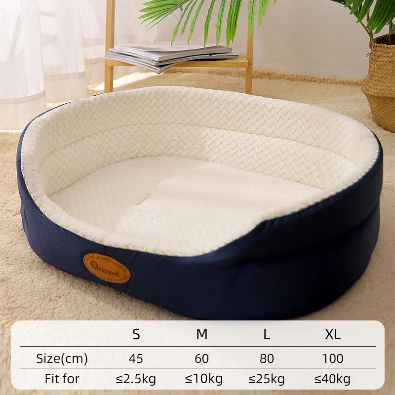 Dog Bed Medium Big Dogs House Soft Kennel  Cat Warm Cushion Mat