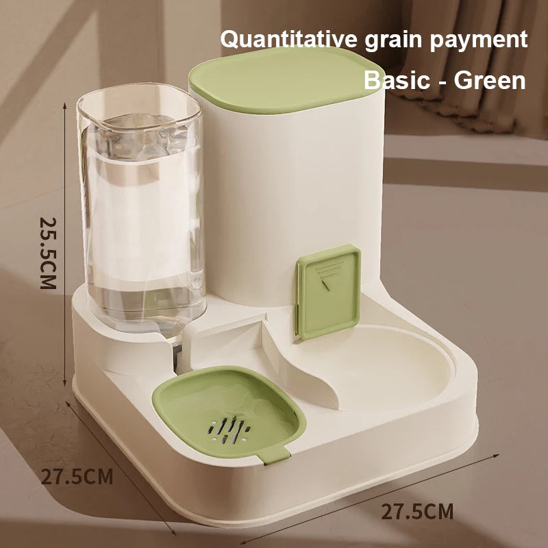 Cat Automatic Feeder Drinking Water  Dry Wet Separation Food Container Pet Supplies