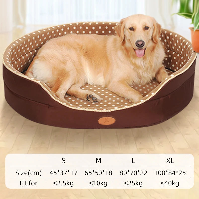 Dog Bed Medium Big Dogs House Soft Kennel  Cat Warm Cushion Mat