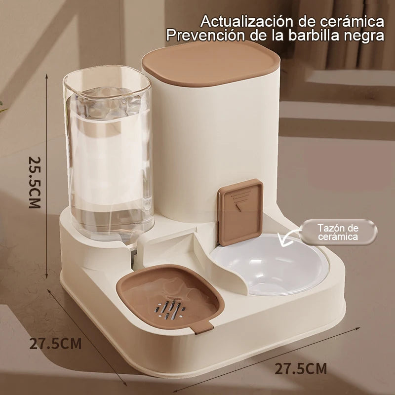 Cat Automatic Feeder Drinking Water  Dry Wet Separation Food Container Pet Supplies