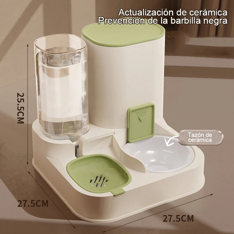 Cat Automatic Feeder Drinking Water  Dry Wet Separation Food Container Pet Supplies