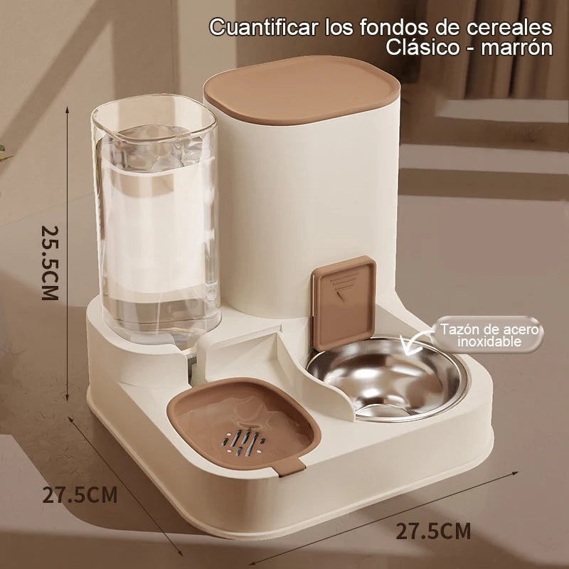 Cat Automatic Feeder Drinking Water  Dry Wet Separation Food Container Pet Supplies
