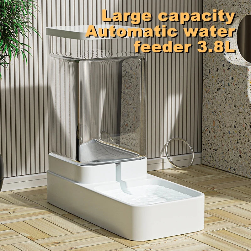 Automatic Cat Feeder & Water Dispenser with Gravity Food Storage  for Cats and Dogs