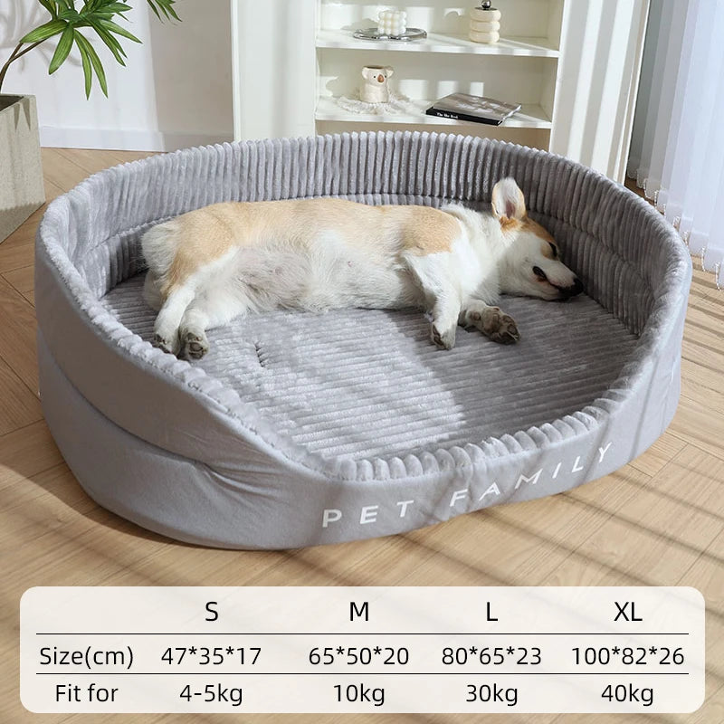 Dog Bed Medium Big Dogs House Soft Kennel  Cat Warm Cushion Mat