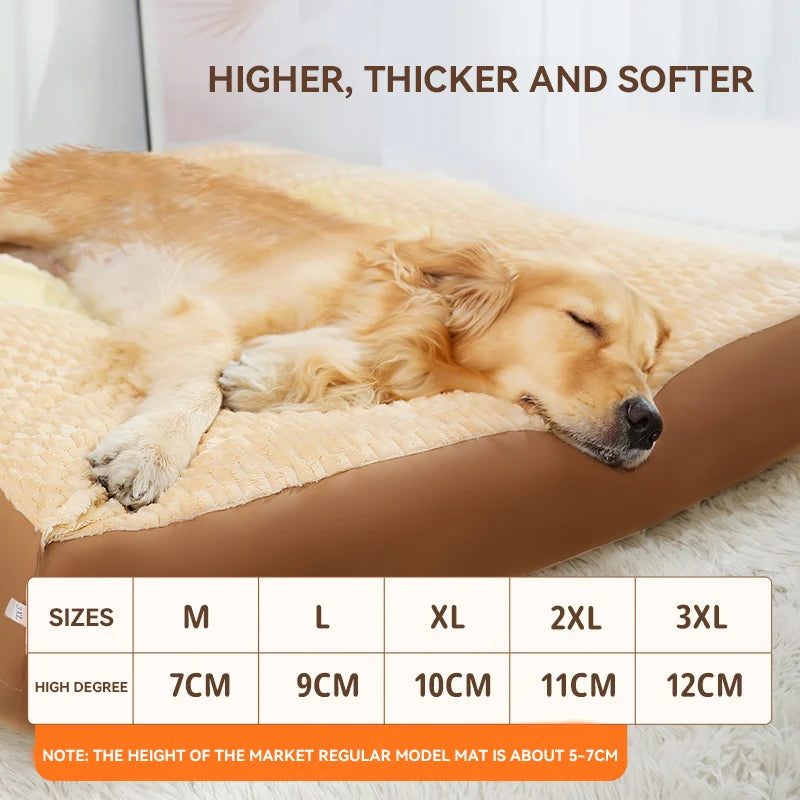 Dog  Winter Warm Sleeping Mat Full Removable Washable Large Dog Golden Retriever Dog Sofa