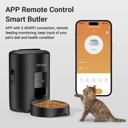 Automaticr Wi-Fi App Remote Control  Pet Feeder 2L Smart Cat Food and dogs