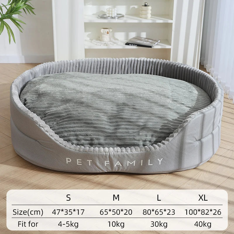 Dog Bed Medium Big Dogs House Soft Kennel  Cat Warm Cushion Mat