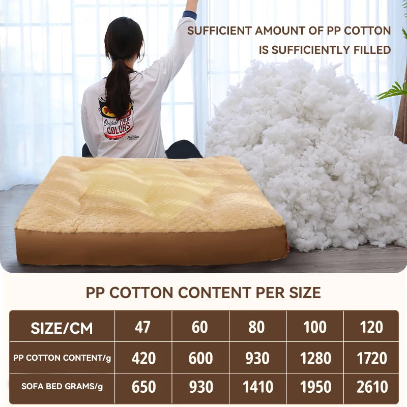 Dog  Winter Warm Sleeping Mat Full Removable Washable Large Dog Golden Retriever Dog Sofa