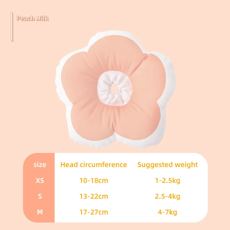 Cat Flower Elizabeth Cotton Neck Pet Collar  Neck Cone Beauty Head Cover