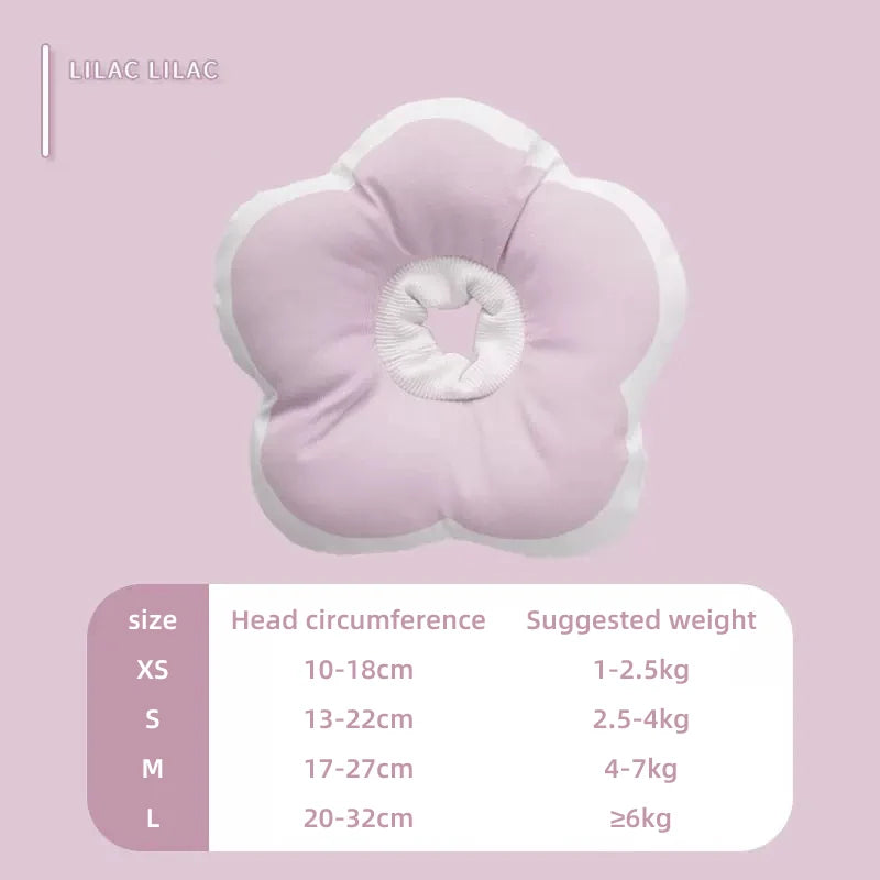 Cat Flower Elizabeth Cotton Neck Pet Collar  Neck Cone Beauty Head Cover