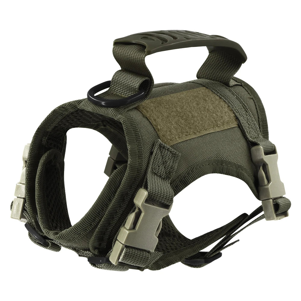 Tactical cat harness for outdoor walking of kittens and puppies, used for walking to prevent escape, soft , easy to wear